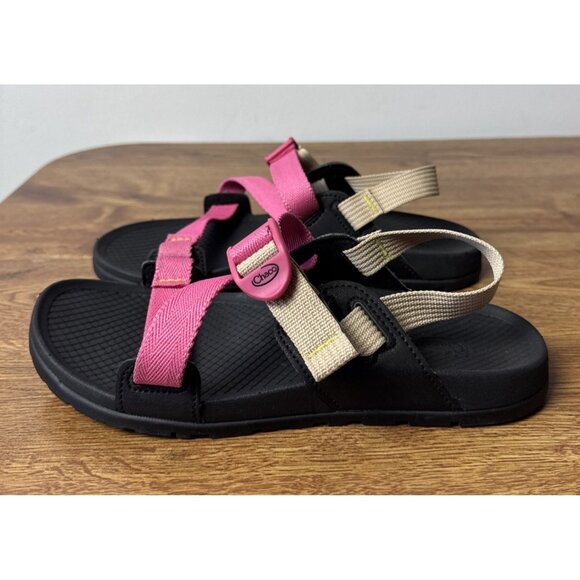Chaco Shoes - CHACO Lowdown Sandals Pink/Beige Womens Size 7